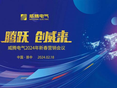 騰躍 創(chuàng)威來|威騰電氣2024年新春營銷盛典隆重召開
