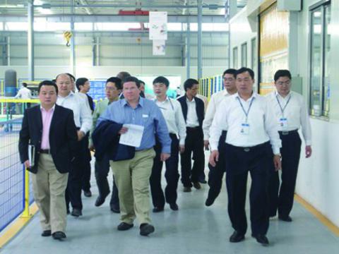 美國通用電氣亞太區(qū)總裁訪問我公司